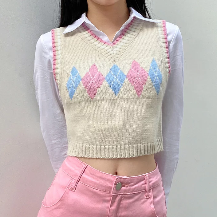 Vest cắt xén SOSANA Argyle