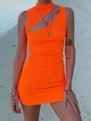 MINODI - Váy Bodycon Mini Dệt Kim