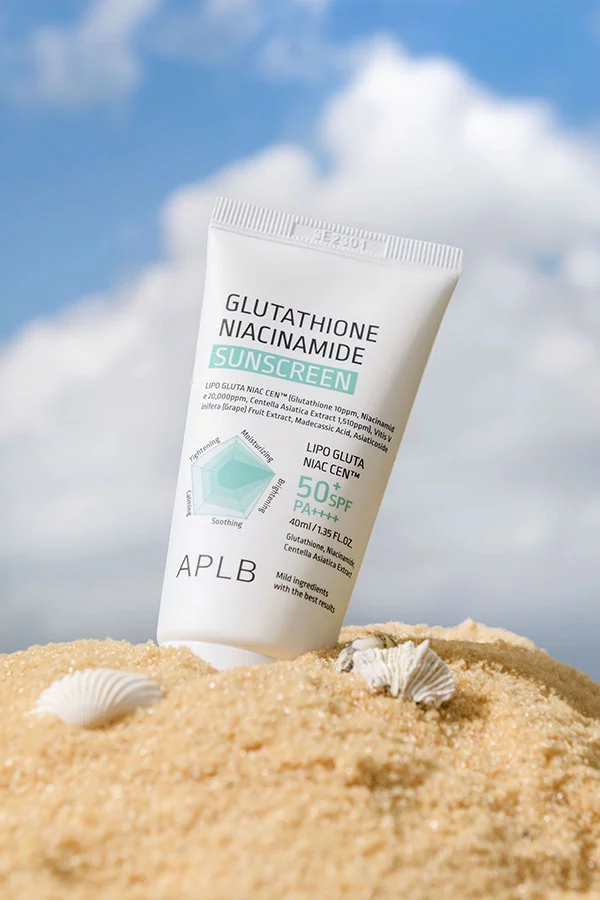 glutathione niacinamide sunscreen review Aplb Reviews madecassic acid APLB Glutathione Niacinamide Sunscreen