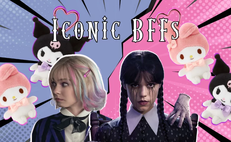 Campus-Ready BFF Outfits Inspired by Wednesday, Enid and 2 Sanrio Icons